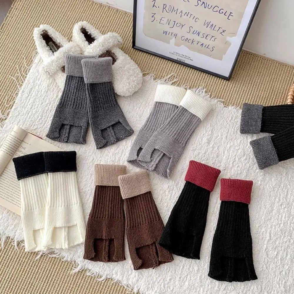 Jk Harajuku Children's Leg Warmers Color Blocking Japanese Style Lolita Knitted Socks Sweet Kawaii Long Socks Girls