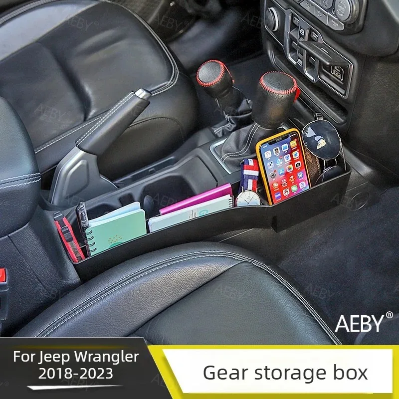 

For Jeep Wrangler 2018-2023 Gear lever storage,Center console shift organizer tray,Gear storage compartment,Accessories