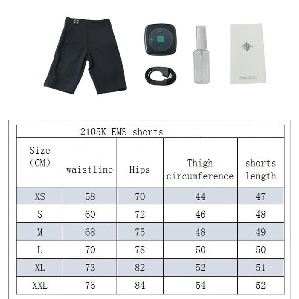 New intelligent fitness Machine EMS Muscle Stimulator Buttock leg short Pants for Men and Women Workout Fitness silimming pants