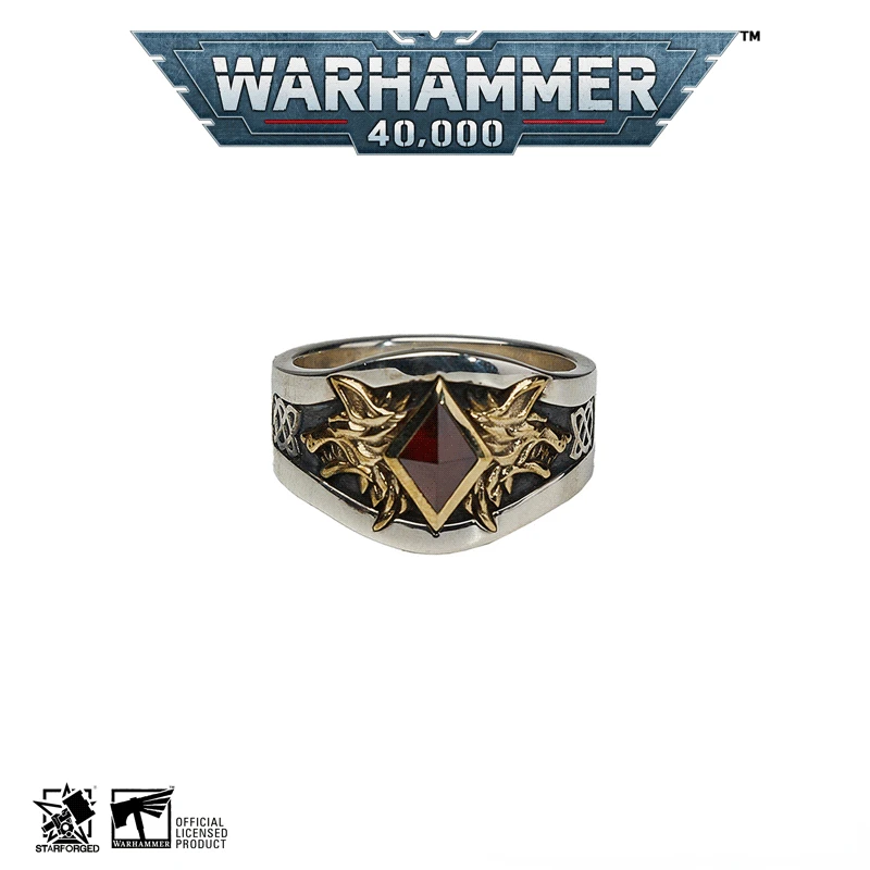 

[Starforged Star Casting] Ruth Ring Warhammer 40K Game Surrounding 925 Silver Jewelry Trendy Popular Ring Collection