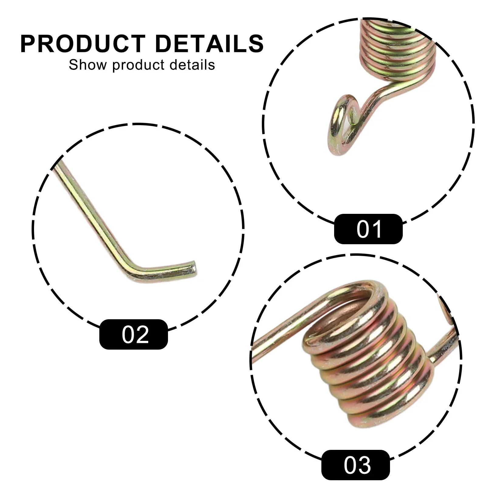 5.75 L X 4.75 W X 0.625 H 330105 Power Rake Springs Compact Dimensions For Storage Compatible With 16 Inch Mowers