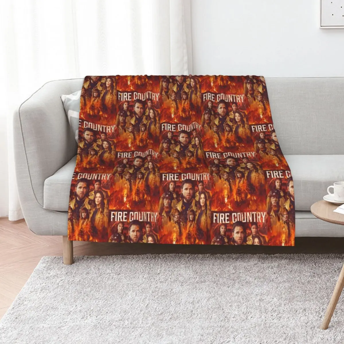 Fire Country - Burned Throw Blanket Nap Plaid Winter beds Bed Fashionable christmas decoration Sleeping Bag Blankets