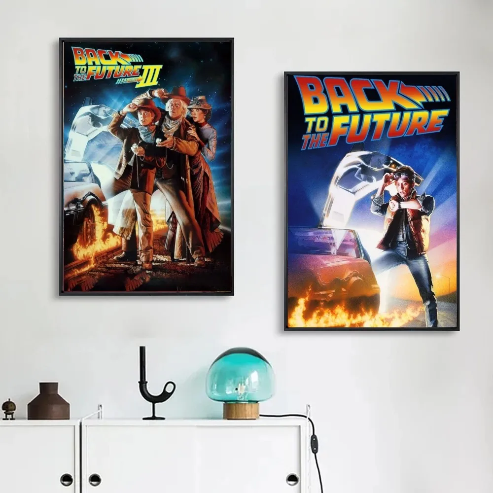 العودة إلى ملصق المستقبل ، الطباعة الفنية ، غرفة المعيشة في البار ، ديكور الأثاث ، 1 * #2