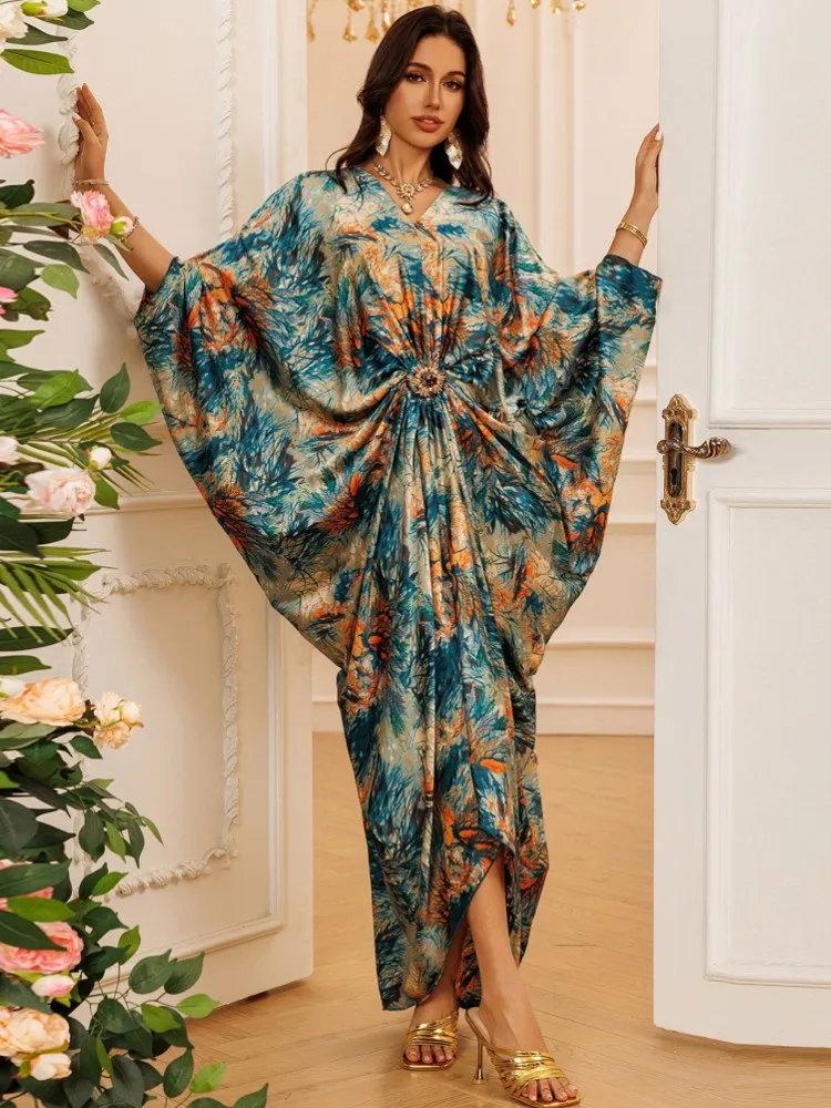 

African Dresses For Women Vetement Femme Dashiki Abaya Maxi Dress Africa Clothes Dashiki Ankara Dresses 2025 Spring Autumn New