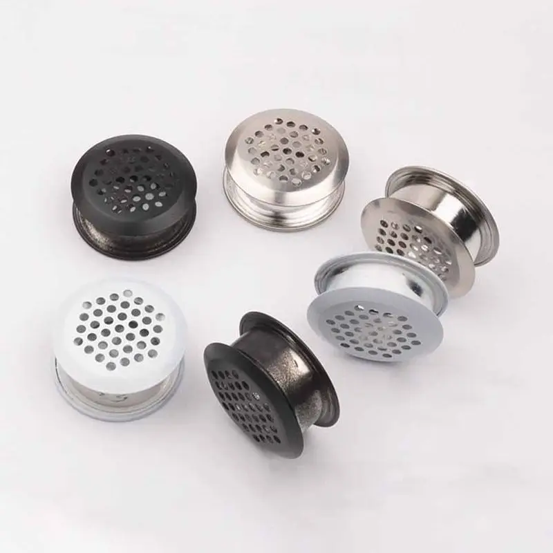 5pcs Stainless Steel Double-Sided Adjustment Vent Cover Furniture Air Vent Louver Ventilator Grille Cover For Shoe Cabinet