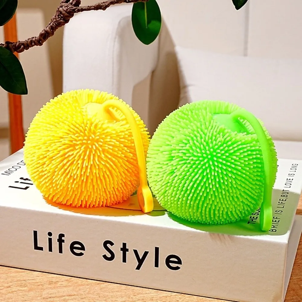 Venting Random Color Spiky Stress Ball Soft TPR Light Up Toy Stress Relief Stress Relief Toy for Adults