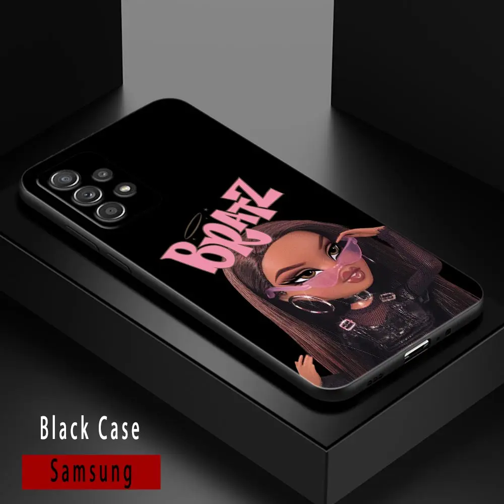 Lovely Cartoon Fashion Bratz custodie per bambole per Samsung Galaxy A32 4G A33 Case A13 A23 A31 A14 A02 A03 A22 Cover morbida in Silicone per