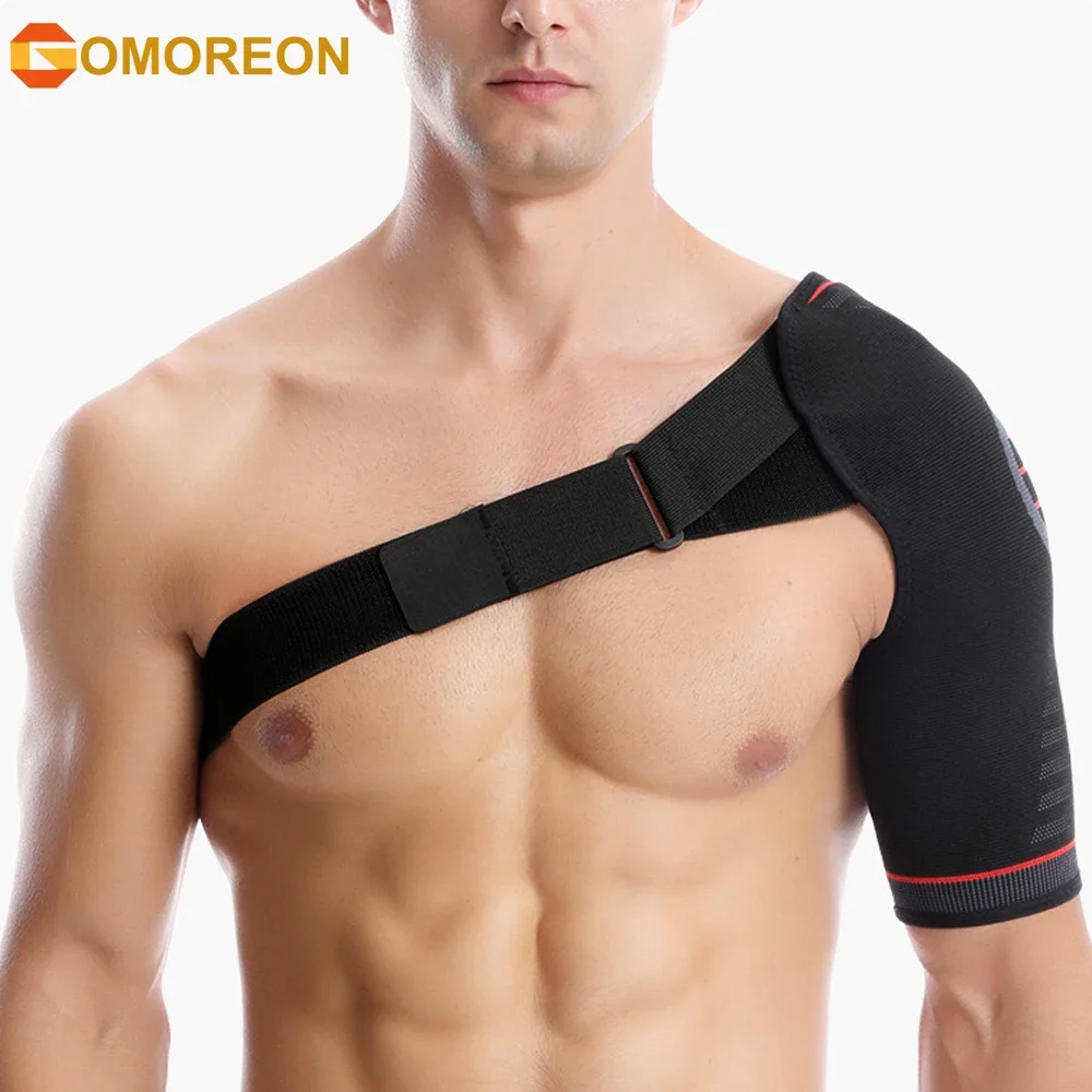 

1Pcs Compression Shoulder Support , Breathable Fabric, Shock-Absorbing Shoulder Brace for Shoulder Pain Relief, All-Day Support