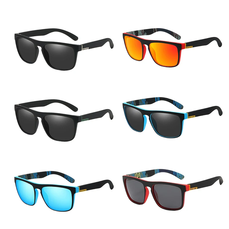 Polarized Sports Sunglasses For Men Cycling Glasses Driving Square Fishing Protection Outdoor Goggles MTB Eyewear Bicycle