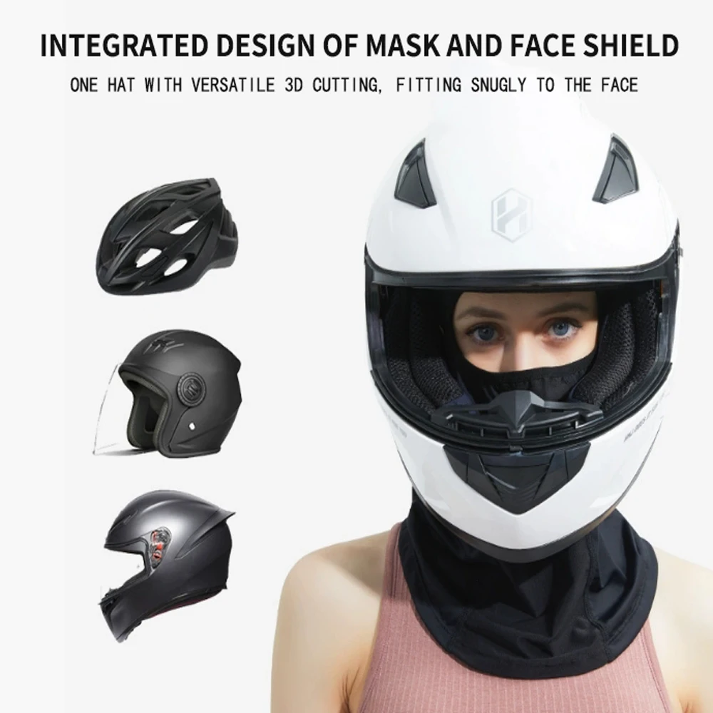 AliExpress NONE Motorcycle Balaclava UV Protection Cycling Sun Protection Headgear Non-Shifting Face Mask, Moisture-Wicking, Outdoor Sports