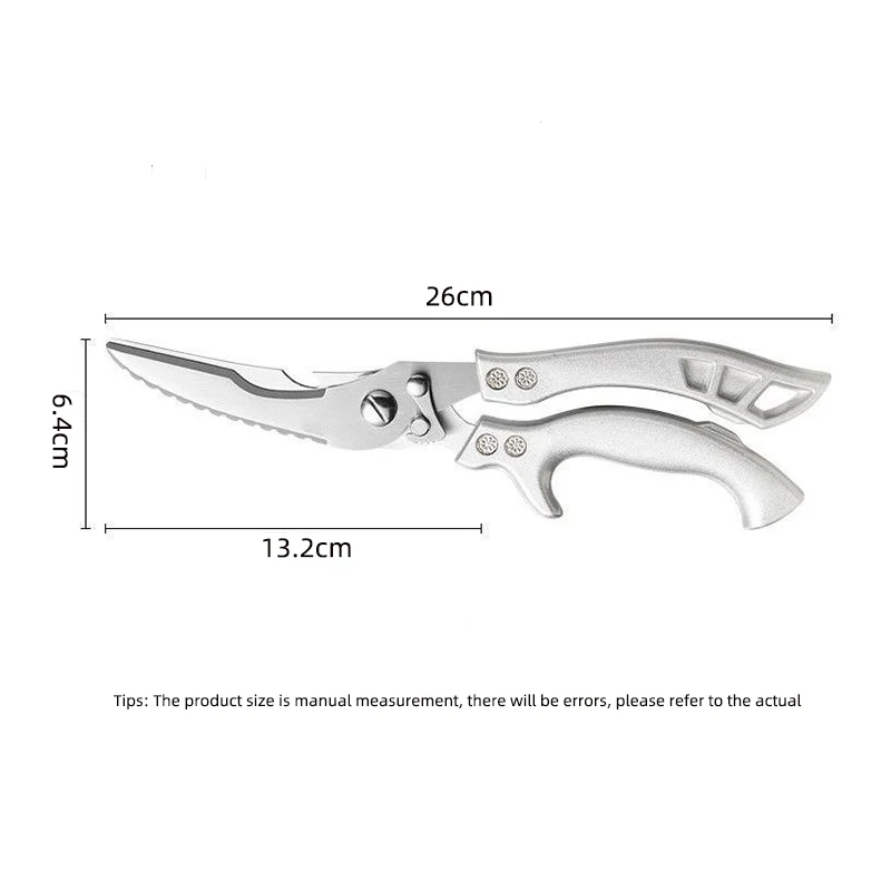 Stainless steel chicken bone shears Roast chicken kitchen scissors Sharp durable versatile chef scissors image 6