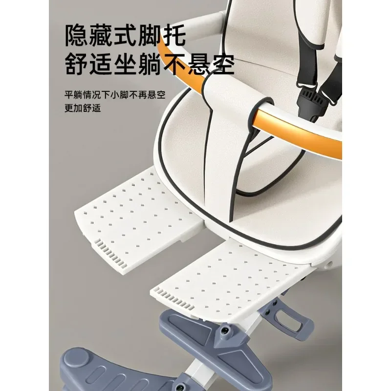 The baby-walking artifact trolley can be used to lie down and fold the two-way high view baby with one button