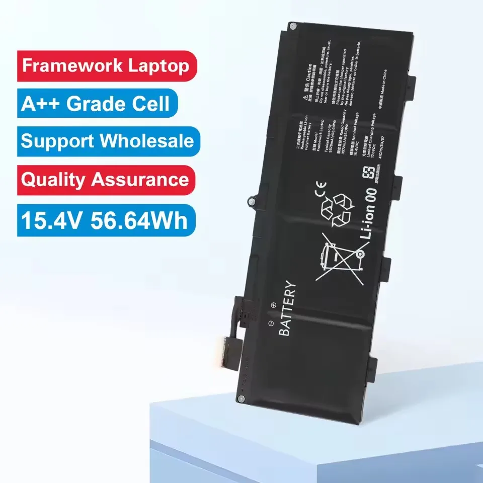 

New 15.4V 56.64WH/3678mAh Rechargeable Li-polymer Battery For Framework Laptop 13 Series