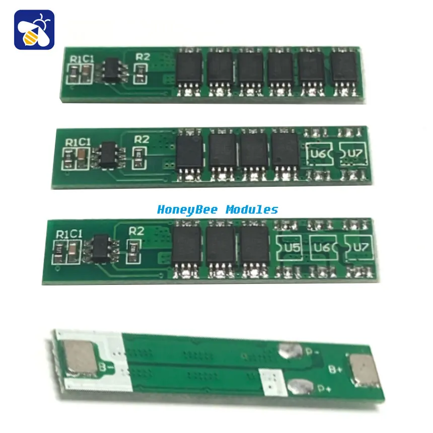 Single 3.7V Li-ion battery protection board 3/4/6 MOS 18650 polymer protection board 7.5A operating current