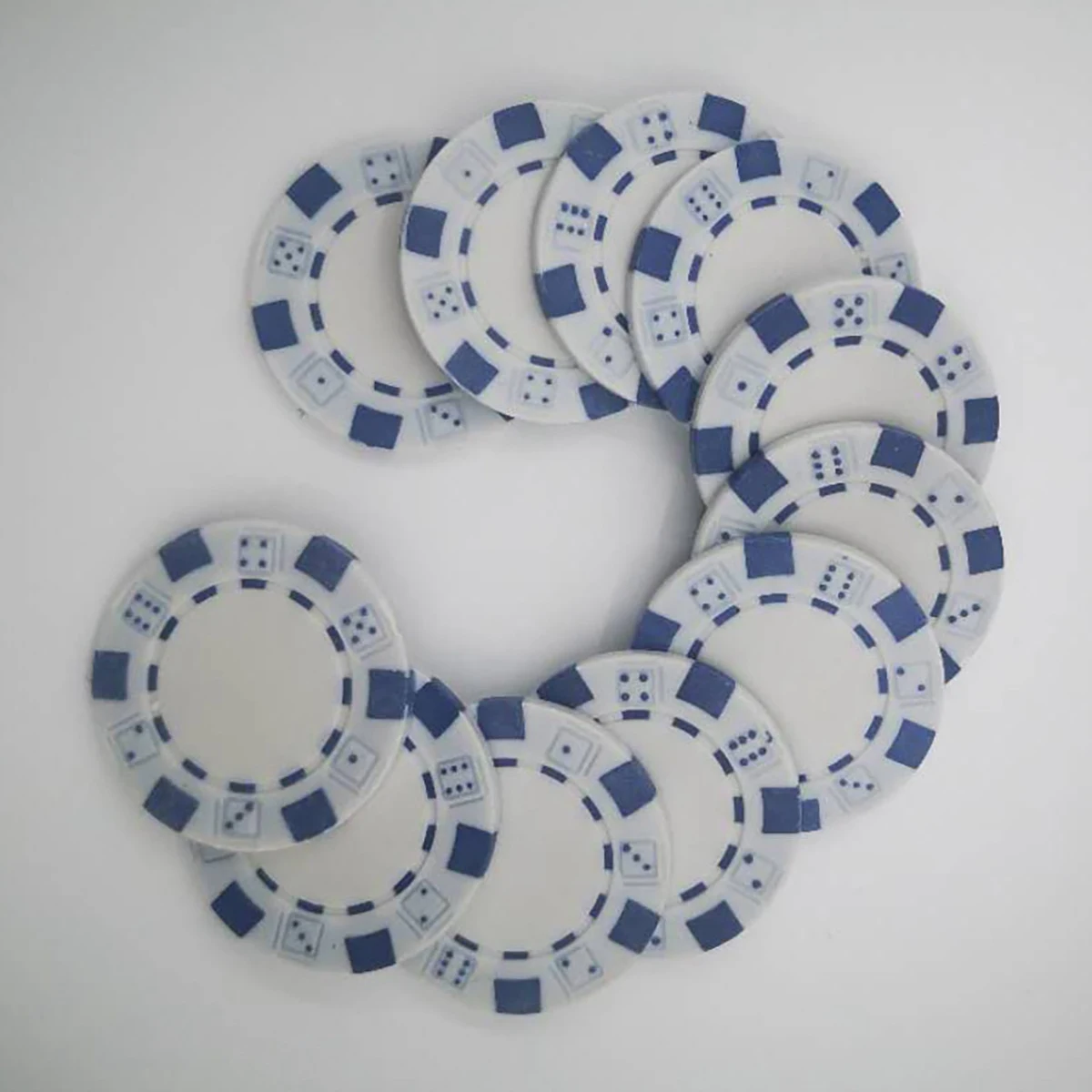 

ABMV-Poker Chip Set For Texas Holdem, Blackjack, Gambling With Carrying Case Cards Buttons And Dice Style Casino Chips