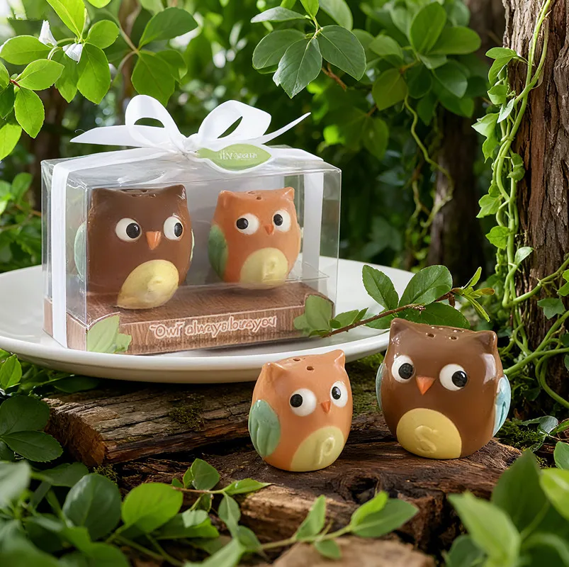 Owl Always Love You Ceramic Salt & Pepper Shakers Baby Shower Favors cooking tools wedding gift