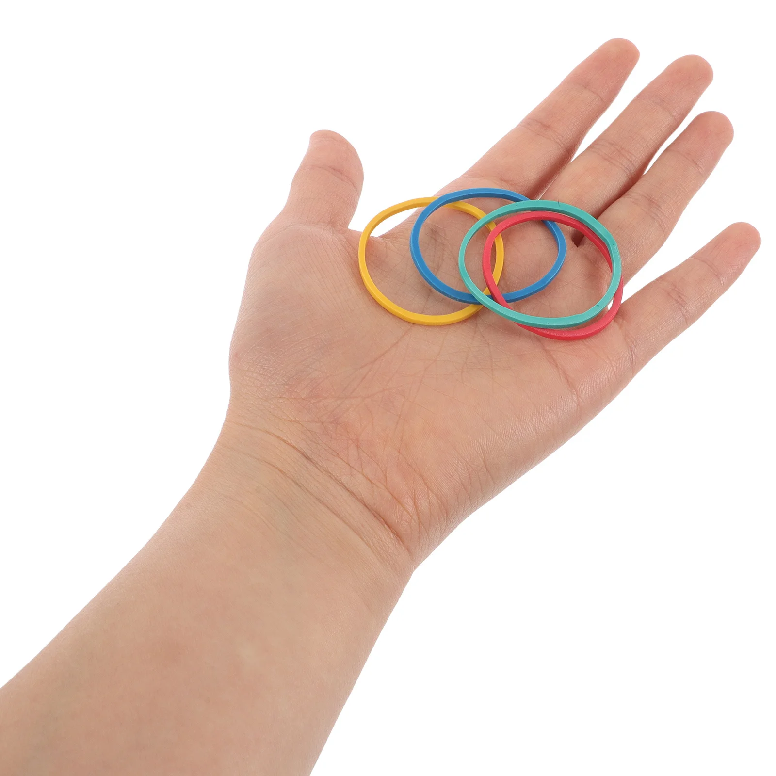 60 قطعة من الأربطة المطاطية الملونة النابضة بالحياة أربطة مرنة قابلة للتمدد للاستخدام في المكتب المدرسي حلقة مطاطية مرنة للمكتب