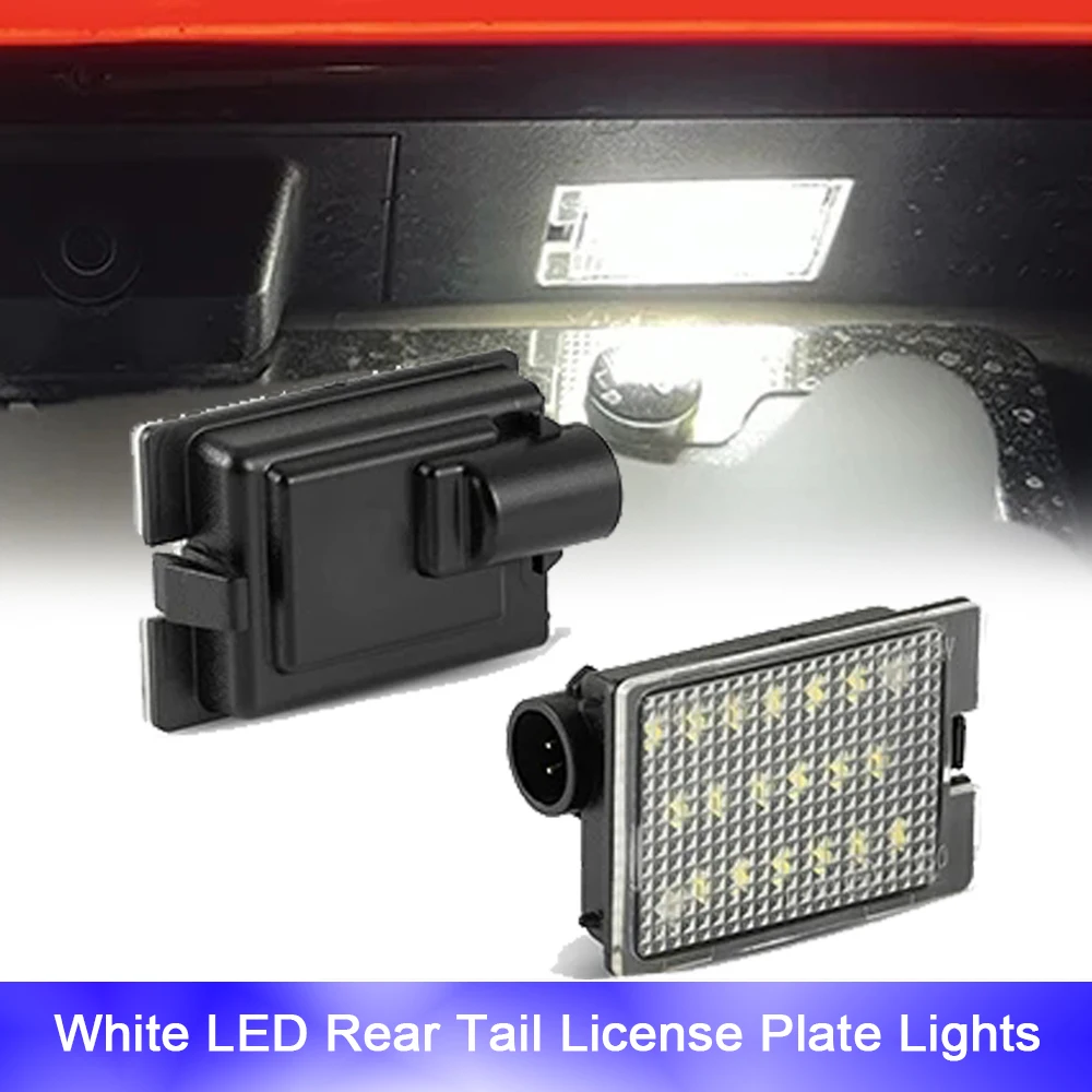 

2pcs 18SMD LED Rear License Number Plate Light Free Error For Dodge Durango 14-21 Citadel GT Pursuit Auto Assembly 68244899AA