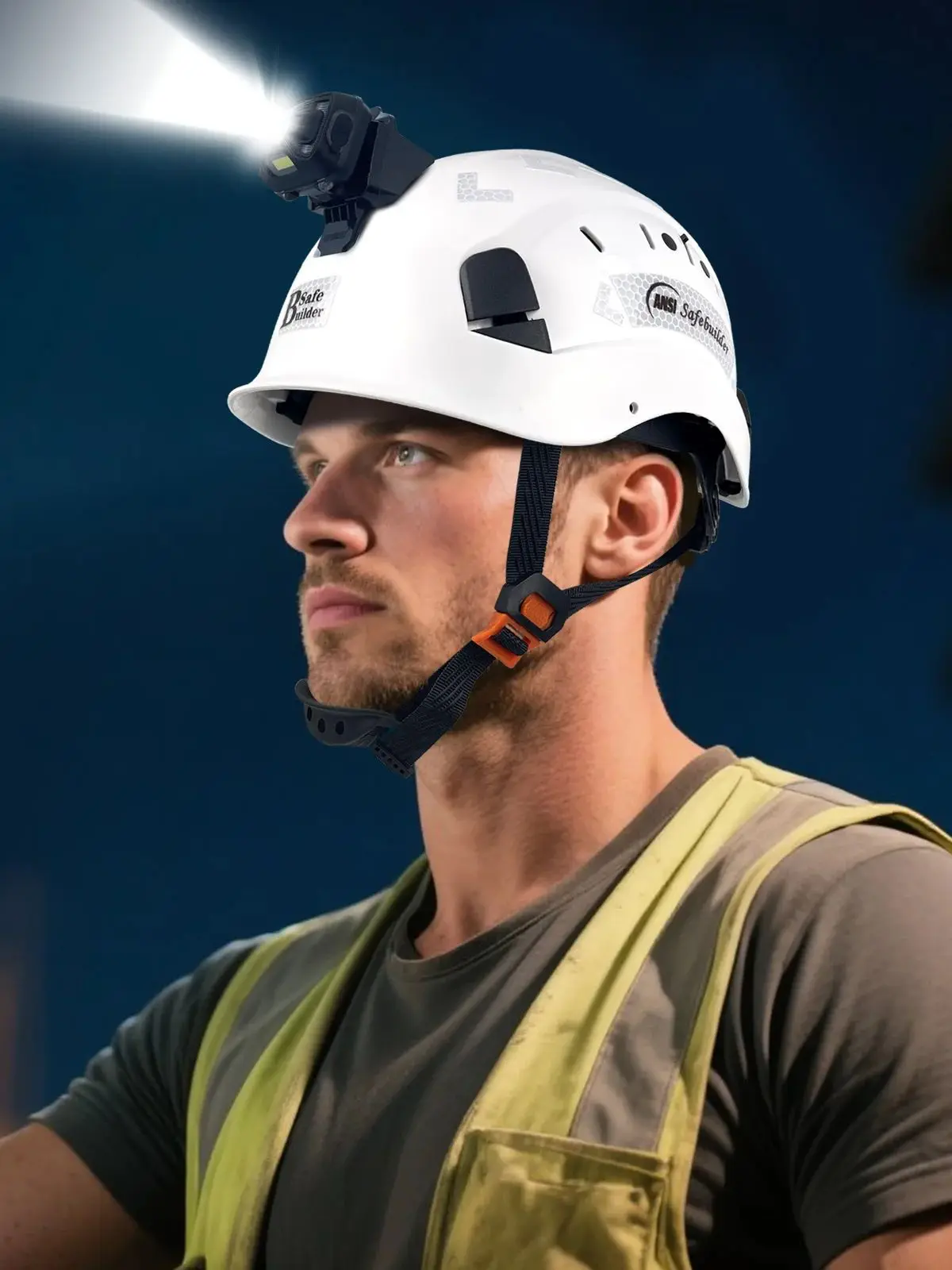 SHL01 phare intégré pour casques durs CR06 et CR08 accessoires de casque de sécurité phare pour casque de sécurité