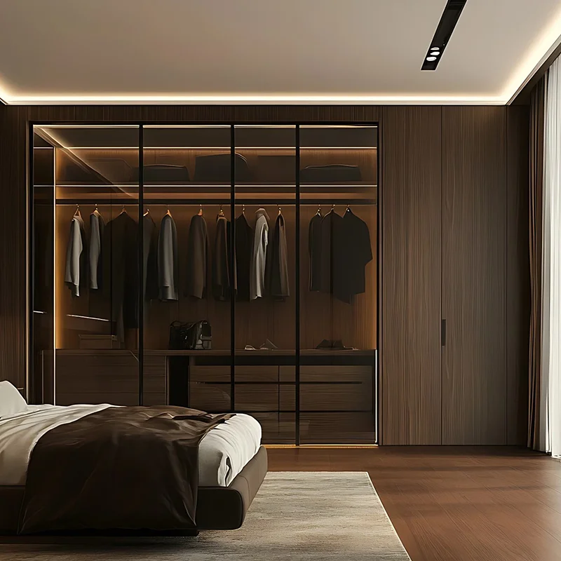 Customized Modern Freestanding Stainless Steel Wardrobe - Durable And Environmentally Friendly Powder Coating Surface Treatment