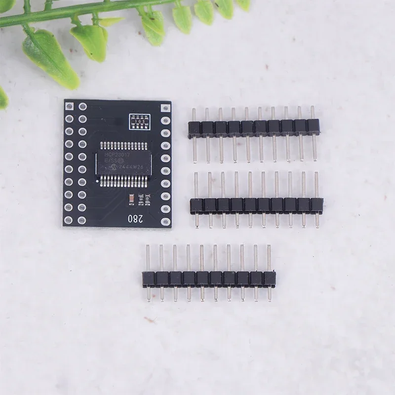 Tenstar MCP23017 Módulo bidirecional I2C SPI de 16 bits com pinos expansores de E/S de interface serial de 10 MHz