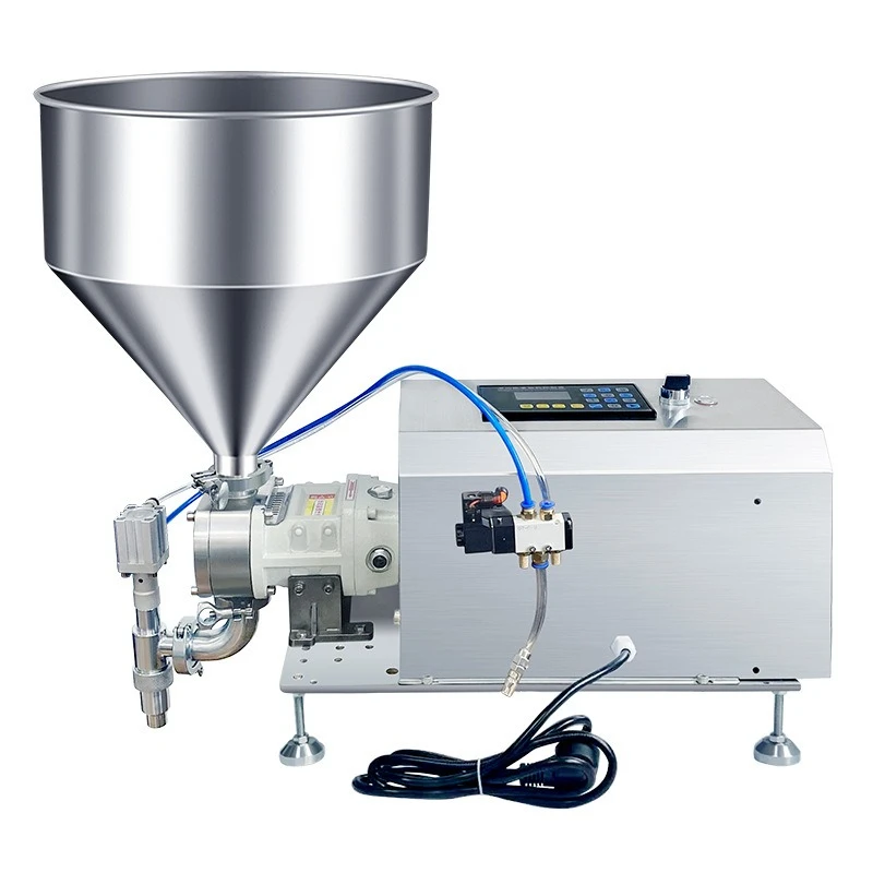 

Semi-automatic filling machine, liquid paste, rotor pump filling machine, tahini hot pot base, honey cosmetics