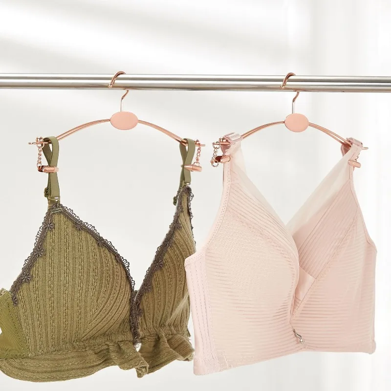 

10PCS Seamless Bra Hanger for Clothing Store Custom LOGO Lingerie Rack Women Underwear Display Bra Clip Closet Organizer