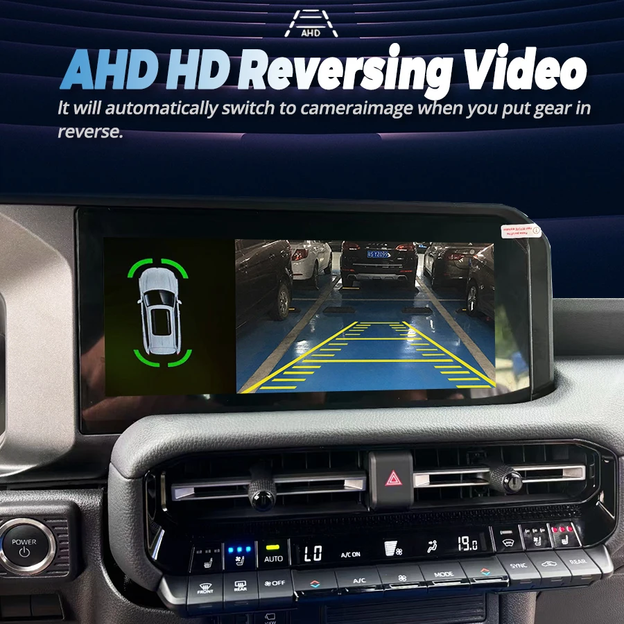 12.3' For Toyota Prado Lc250 2023 2024 CarPlay Multimedia QLED Screen Android GPS Navigation Stereo Video Player Autoradio