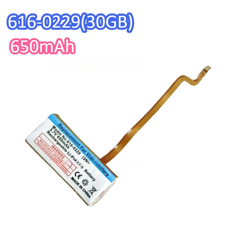 Newest 650mAh 850mAh Battery for IPod 5th Video 60GB 80GB 6th Gen Classic Thick 160GB 616-0232 Battery 616-0229 30GB A1238 A1136