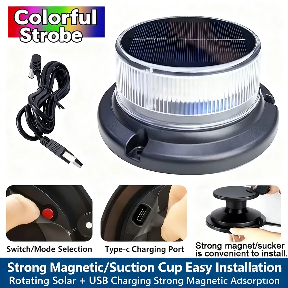 

2026 NEW Car Emergency Light V16 Flashlight Magnetic Induction Strobe Road Accident Lamp Beacon Safety Accessory