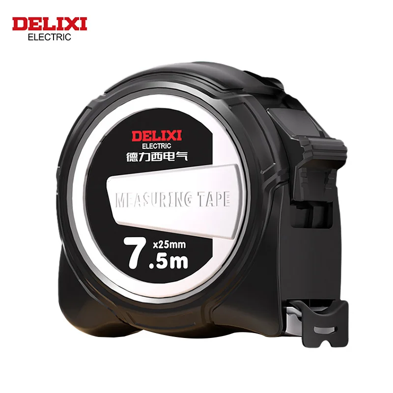 DELIXI ELECTRIC Tape Measure,ABS Thickened Hard Anti Drop Shell Durable Meter Ruler Wear-resistant Box RulerforHousehold