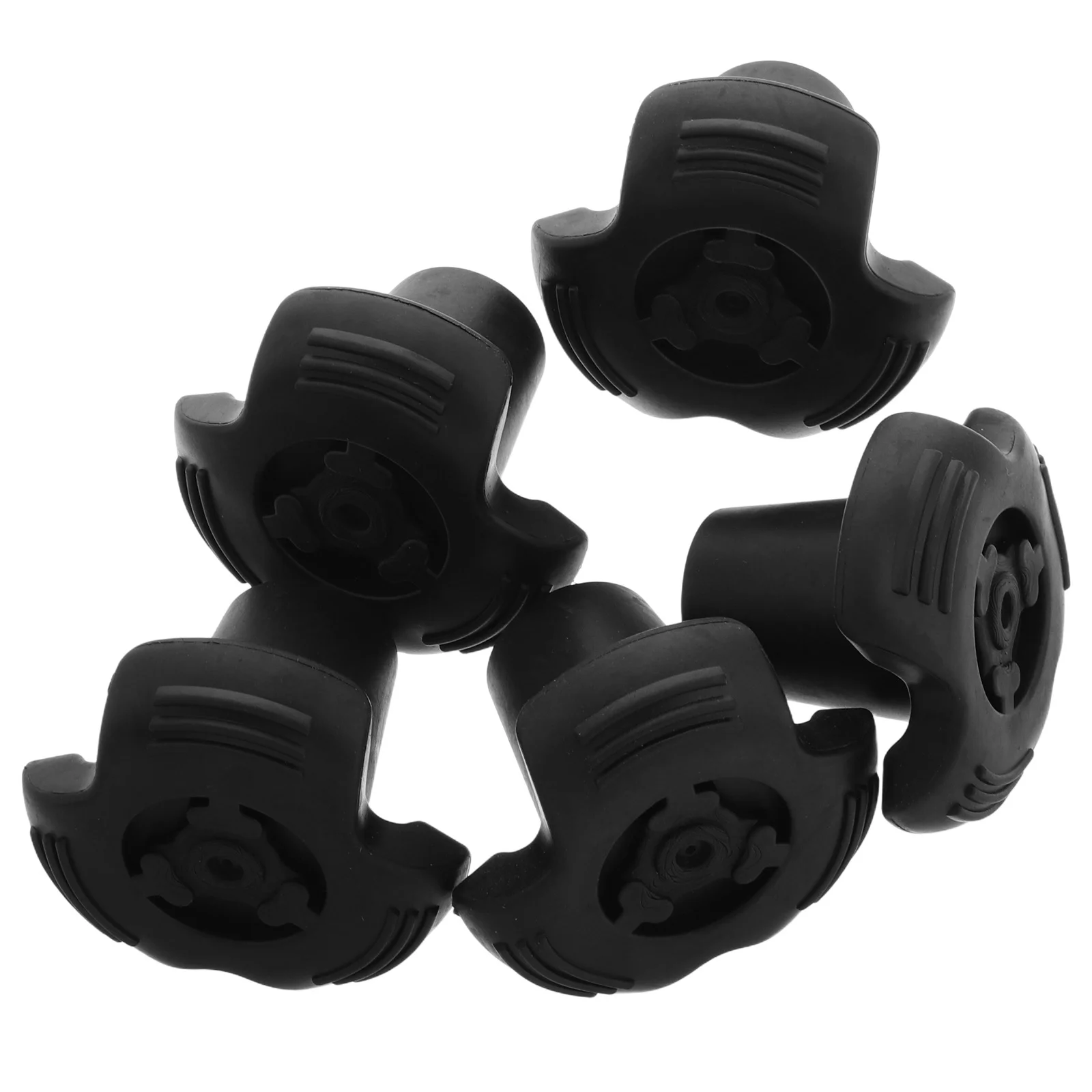 ปลอกยางสำหรับไม้เท้าเดินป่า 5 ชิ้น ปลอกหุ้มปลายไม้เท้าแบบเปลี่ยนได้ ใช้งานได้หลากหลาย ทนทาน ป้องกันการสึกหรอ