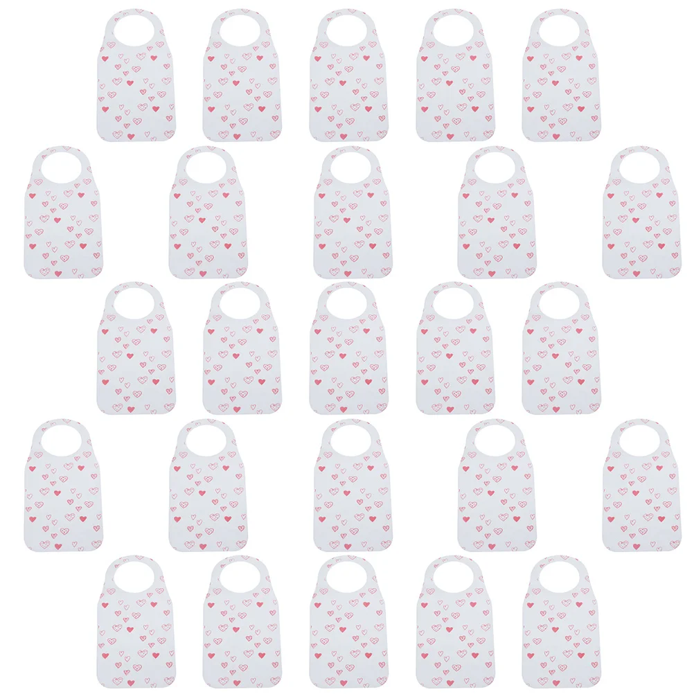 25 Pcs Lobster Disposable Bib Baby for Feast Bibs Non-woven Fabric Adult Tie Back