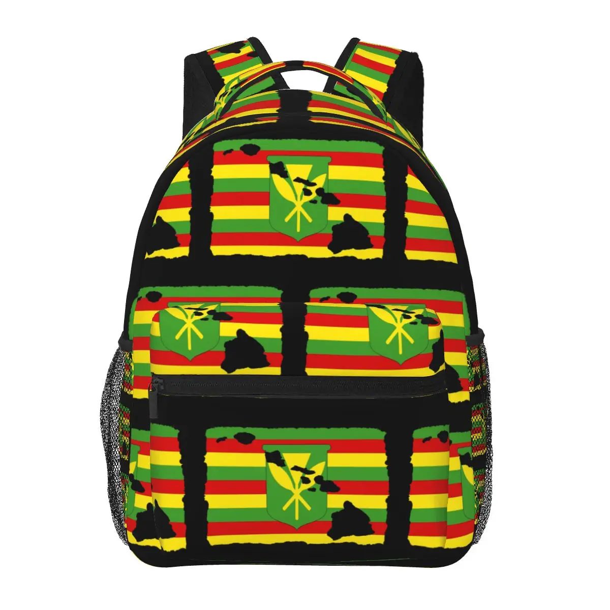 Hawai'i Kanaka Maoli Flag Backpacks Boys Girls Bookbag Students School Bags Cartoon Laptop Rucksack Shoulder Bag Large Capacity