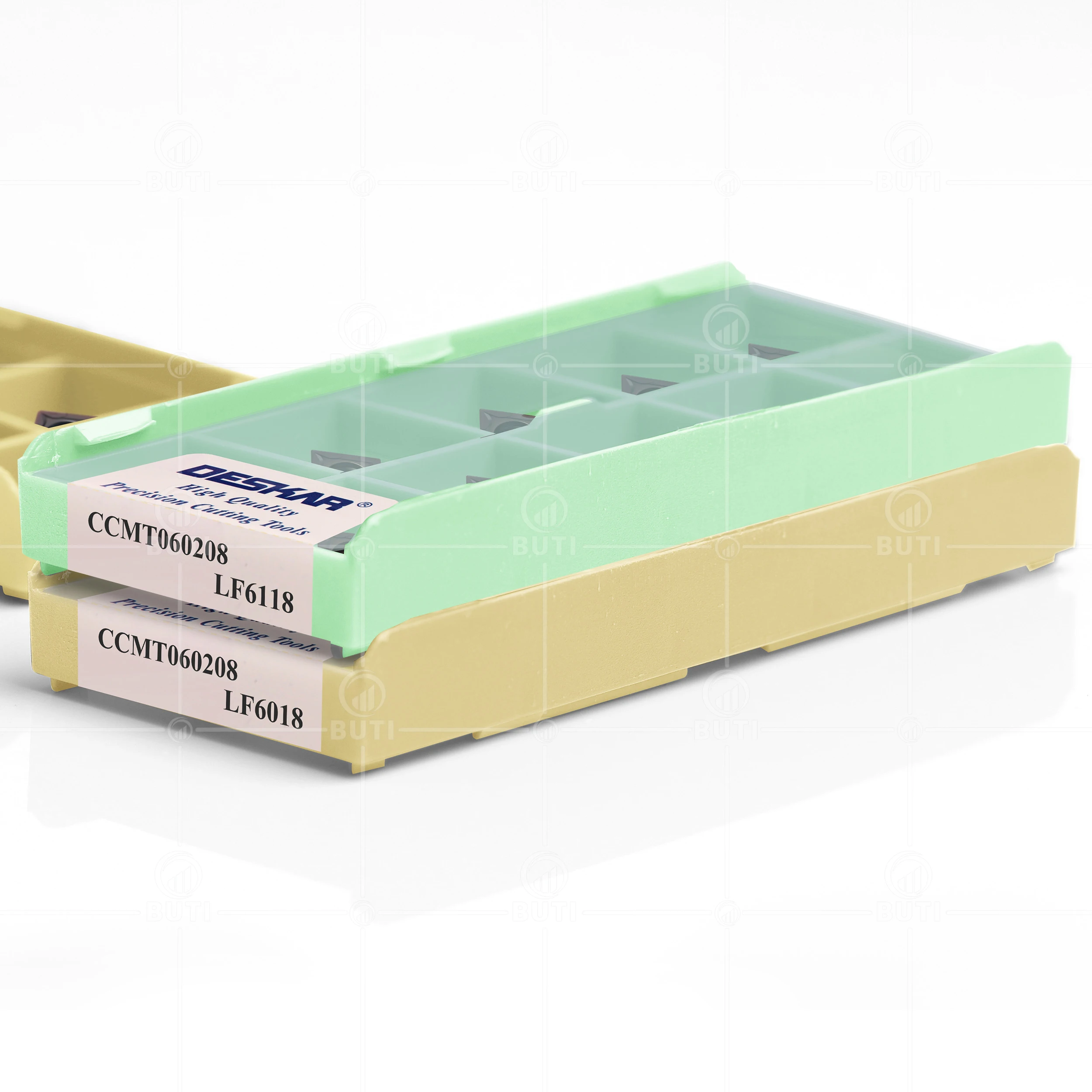 Imagem -04 - Deskar-cnc Carbide Insere Torno Cortador de Corte Ferramentas de Torneamento Ccmt060204 Ccmt09t304 Ccmt120404 Lf6118 Lf6018 100 Original