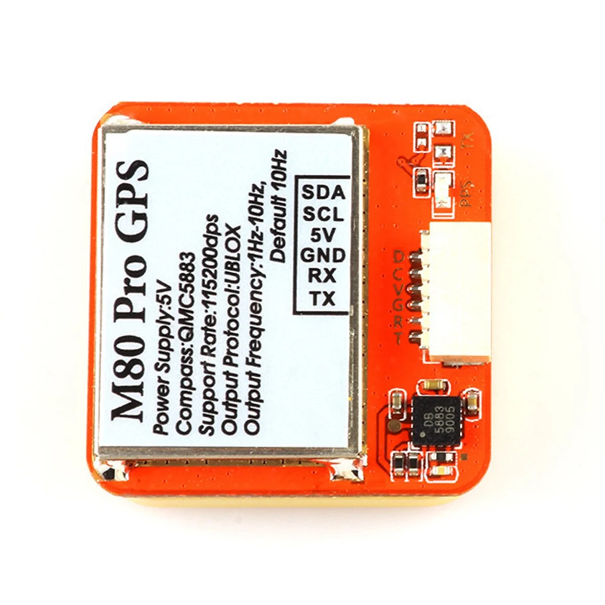 وحدة A14M M80 PRO GPS مع بوصلة QMC5883 لتحديد المواقع السريعة لطائرة سباق بدون طيار FPV طويلة المدى