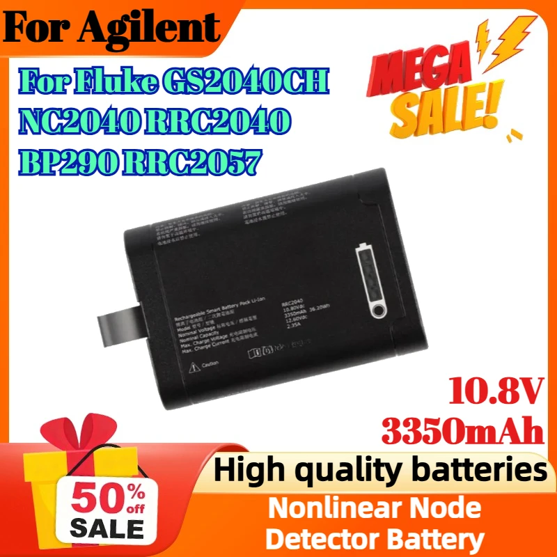 

10.8V 3350mAh Nonlinear Node Detector Battery for Agilent Fluke GS2040CH NC2040 RRC2040 BP290 RRC2057 Battery Pack