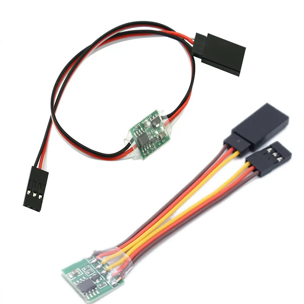 

2PCS Universal Servo Inverter Signal 5-6V / 3V-24V Steering Gear Reverser Low/High Voltage For RC Servo Airplane V-tail