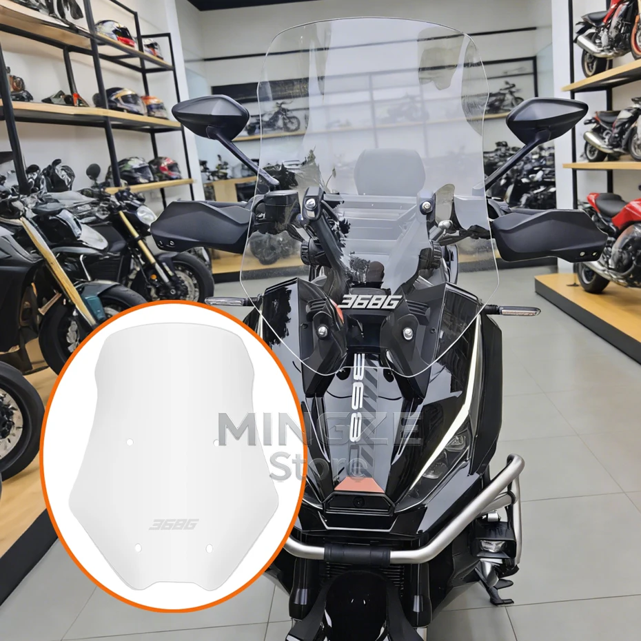 368G Motorcycle Front Windscreen Wind Deflectors Modified Heightened Windshield Accessories 52CM 57CM 62CM For ZONTES 368 G 368g