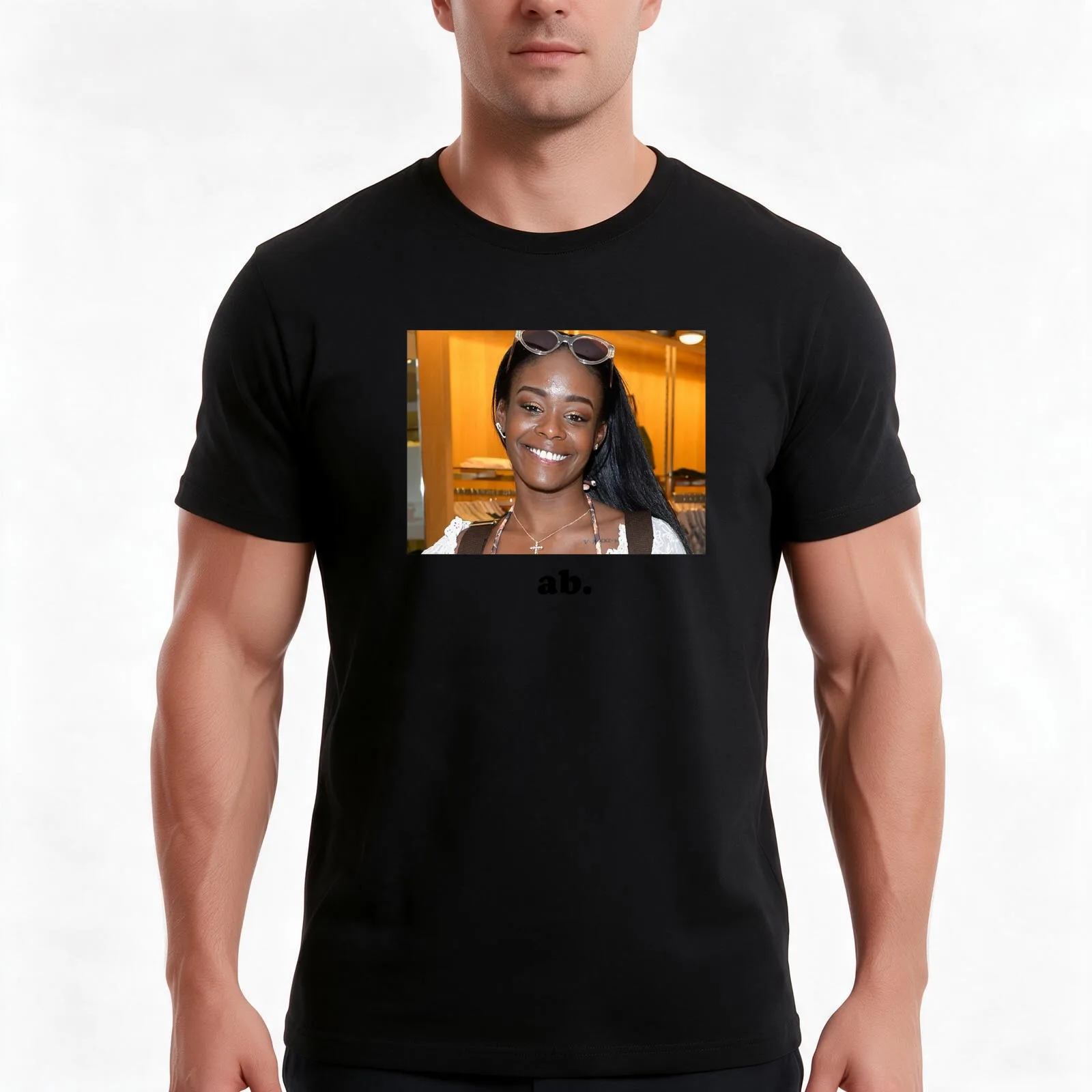 Azealia Banks T-Shirt, Summer Casual Cotton Tee, Oversized Streetwear Tops, Vintage Graphic Print, Loose Fit Short Sleeve