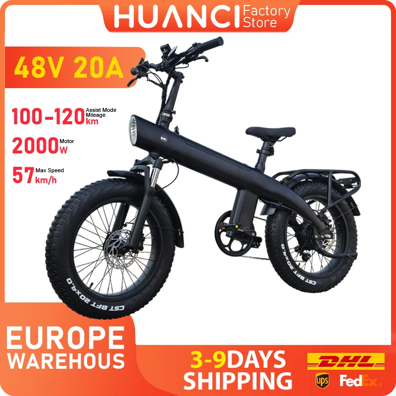 

HUANCI Q3 City e bike 2000W 48V 20AH Electric bicycle Adult electric bikes electro-bicycles e bikes electric Off-Road ebike