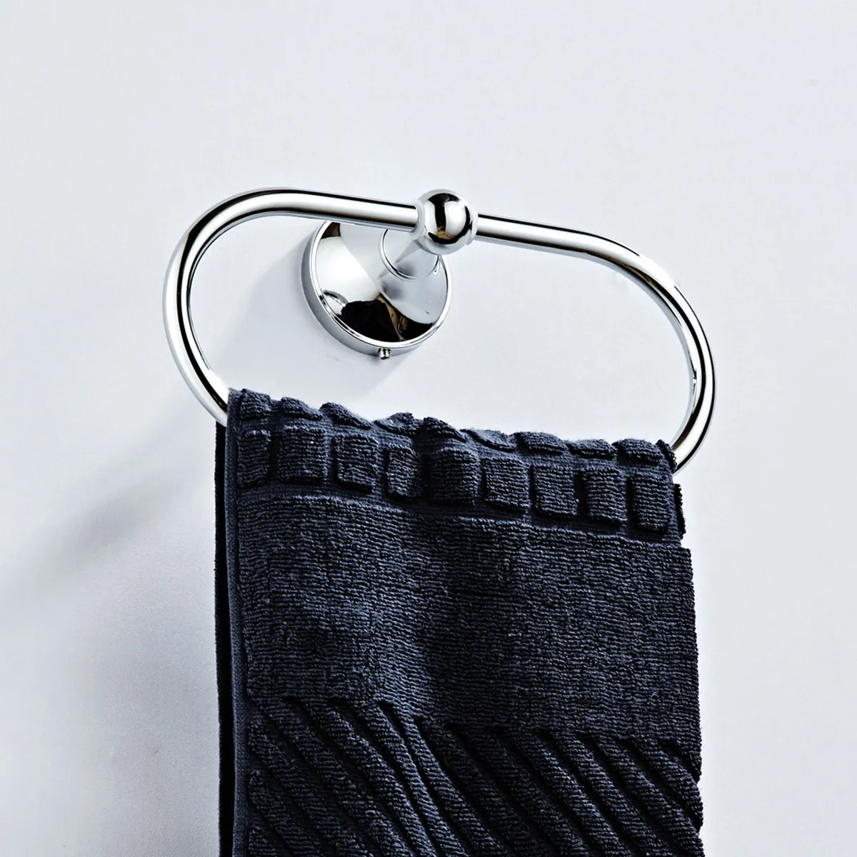 

Heavy Duty Thick Copper Towel Ring Wall Mounted Bathroom Accessory Elegant Simple Design Easy Install Towel Shelf for Home Hotel