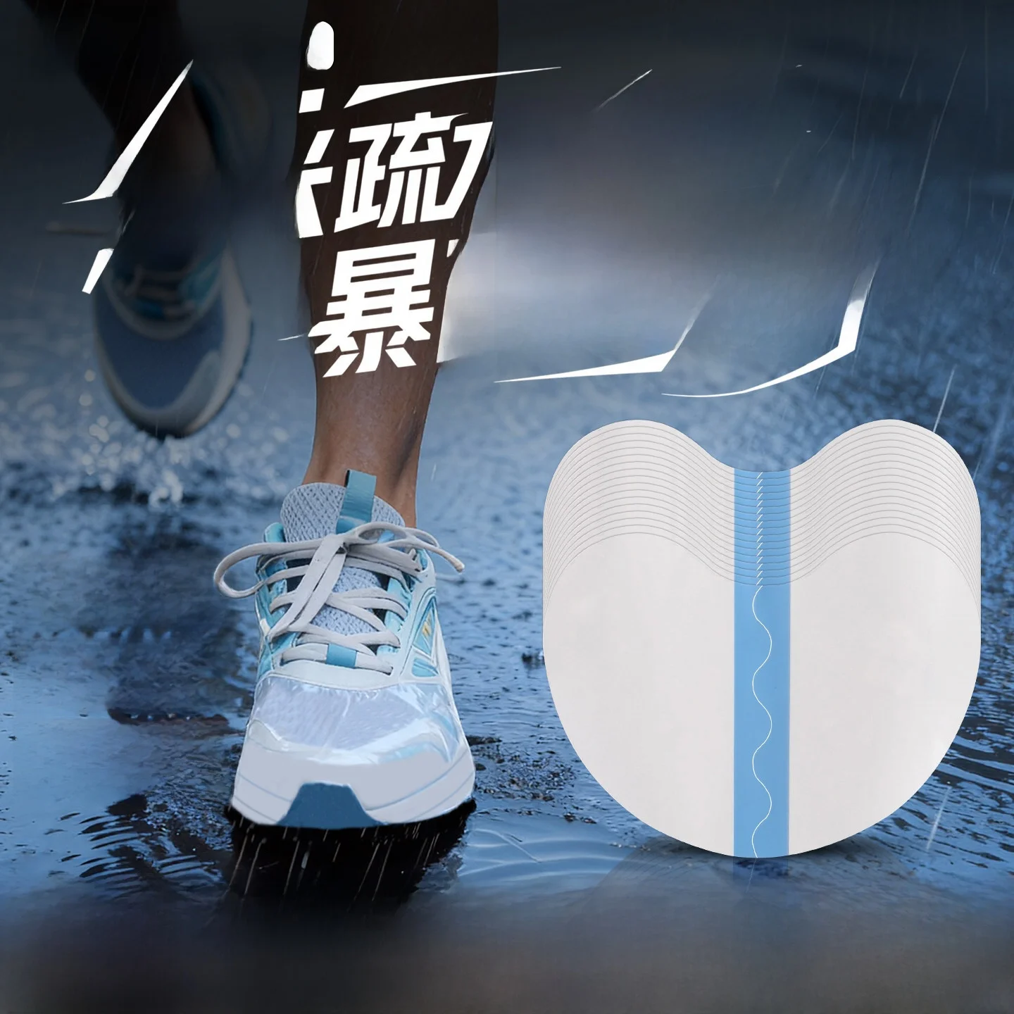 防水靴ヘッドステッカー-防水防汚フィルム-スポーツシューズ用防水ステッカー-雨の日用-防雨ツール