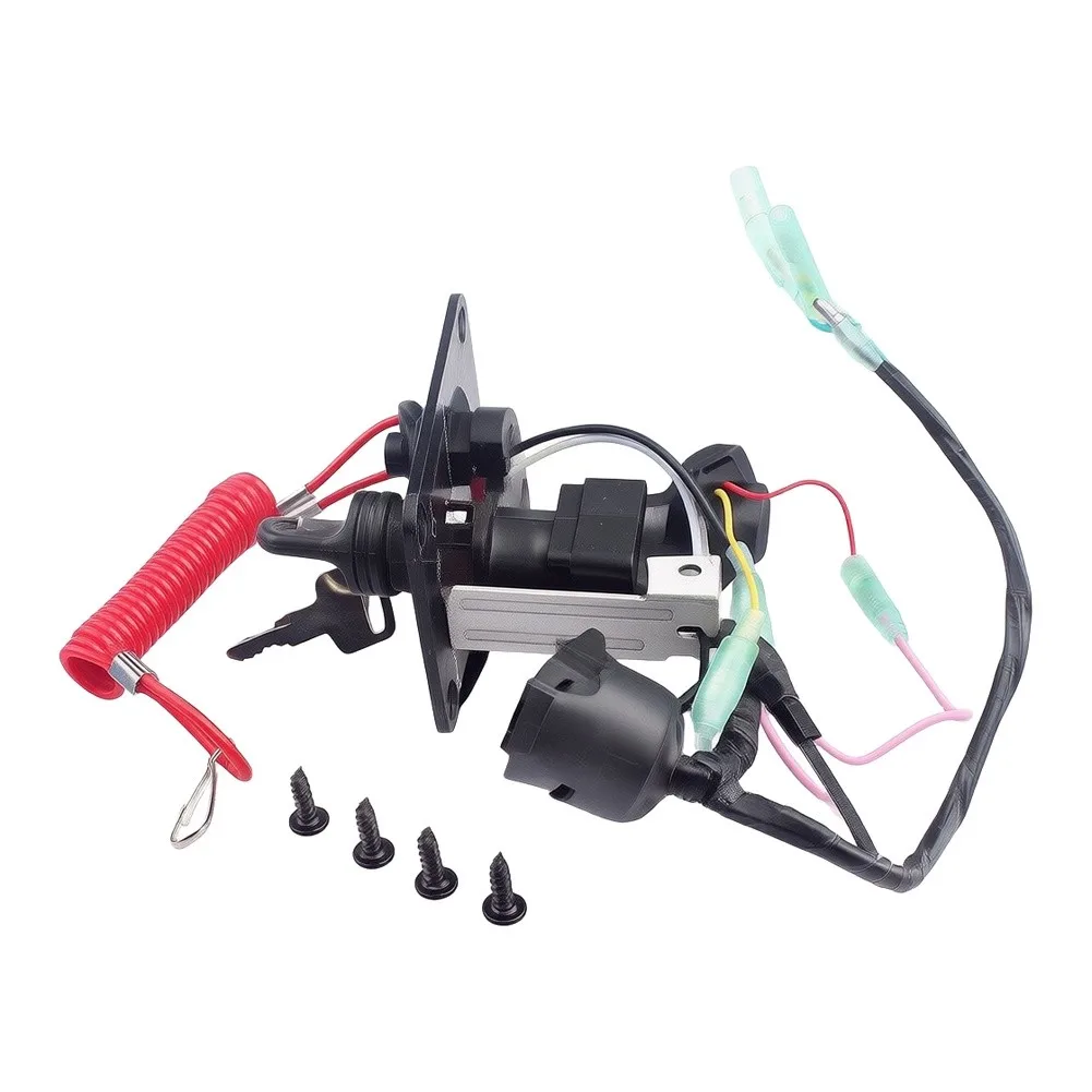 Black Plastic OEM Number 704-82570-08-00 Ignition Switch Panel For 2-Stroke For Outboard 10pin Replacement Car Accessories