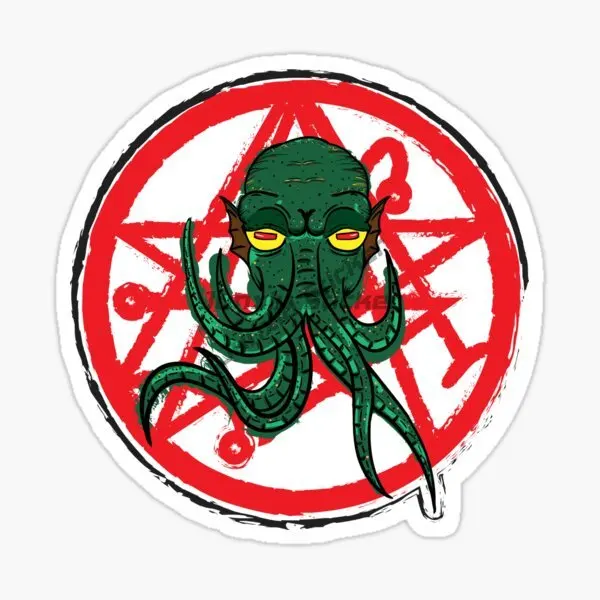 Cthulhu Great Old Ones Octopus Creative PVC Accessories Sticker for Decorate Fridge Car Motorcycle Off-road Helmet Bumper Decal