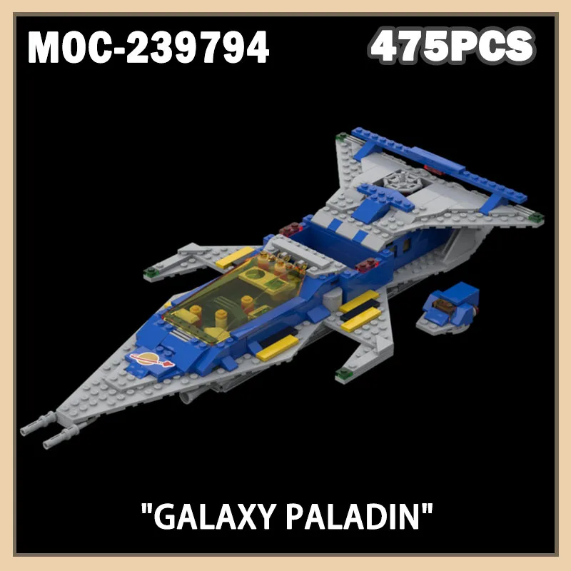 

MOC-239794 SpaceShip Building Block Galaxy Paladin Model Starfighter Brick Collectibles Creative Gifts 475PCS Version Brick Toy