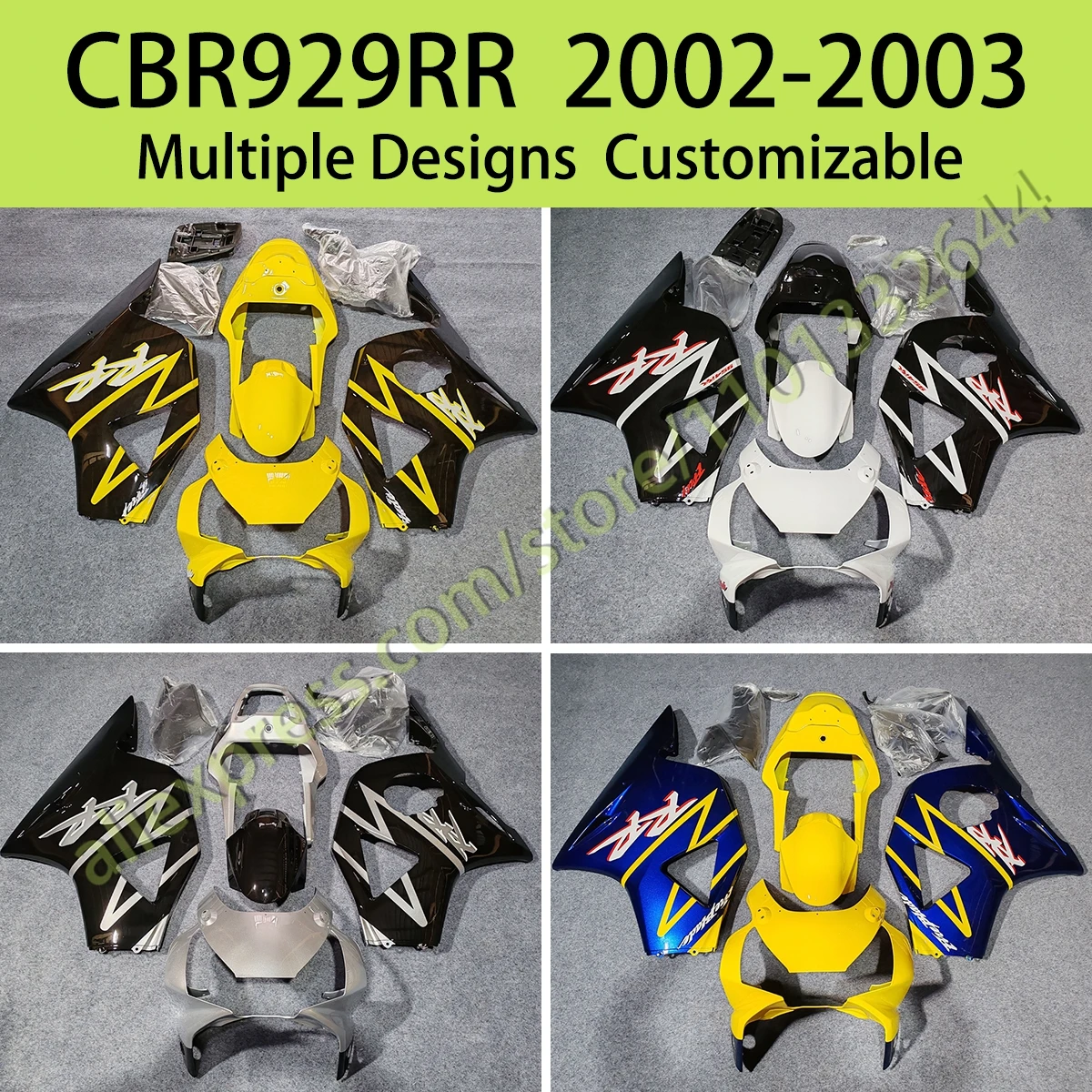 

Cool Fairing Kit for Honda CBR929RR 2002 2003 Injection Motorcycle Body Parts Full Set Fairings CBR 929RR 02 03