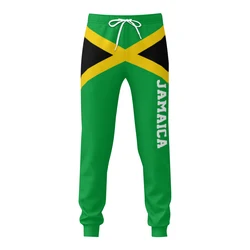 Pantalones de chándal para hombre, ropa deportiva multifunción con cordón y bolsillos, con bandera de Jamaica, para fútbol