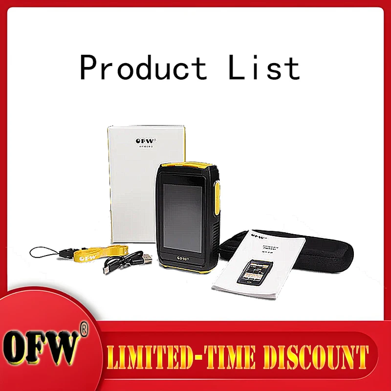

Оптический рефлектометр OFW Mini OTDR 1550/1600 нм с сенсорным экраном, измерителем оптической мощности (OPM), визуальным дефектоскопом (VFL), активным тестером волоконно-оптических линий (iOLA/IFCD) для оптических сетей