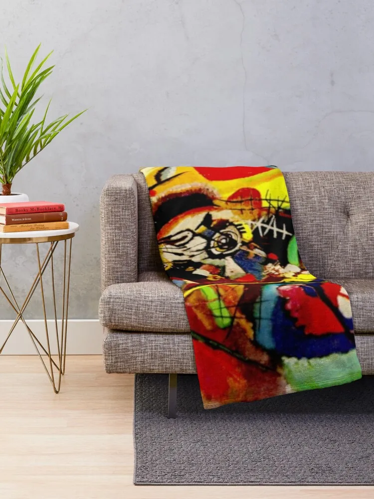 Study for Composition VII | Wassily Kandinsky Abstract Art Throw Blanket sofa bed Single Blanket